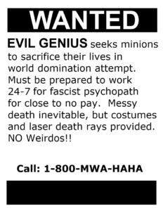 Evil Genius Ad